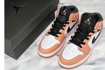 JORDAN MID AIR PINK 1 (GS) QUARTZ 1208